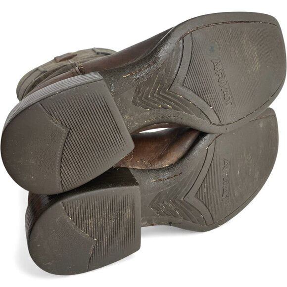 Ariat Leather Western Cowboy Camo Square Toe Boots Men's 9 D - Picture 10 of 10